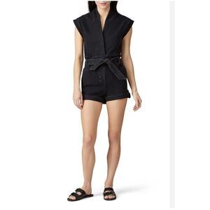 Kahtia RTA Sleeveless Romper in Amendment Black Revolve  Size Small